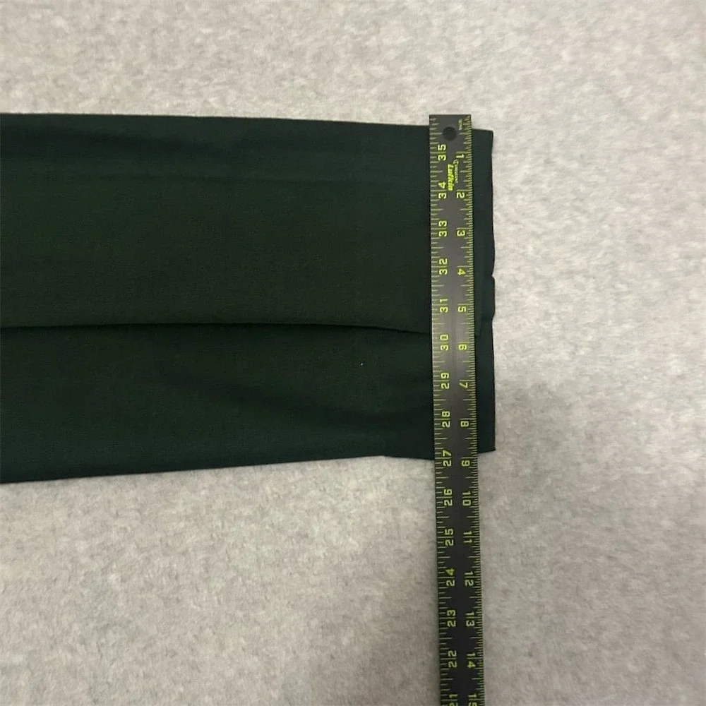 Vintage Corbin Pants Men's 36 Green Dress Prime Flannel Straight Mac Hugh Inc.